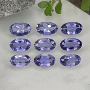 Iolite naturale blu da 1,70 ct, taglio ovale, VS