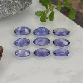 Iolite naturale blu da 1,70 ct, taglio ovale, VS