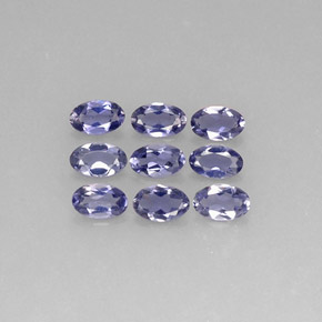 Iolite naturale blu da  ct, taglio ovale, VS