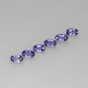 Iolite naturale blu da  ct, taglio ovale, VS