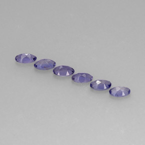 Iolite naturale blu da  ct, taglio ovale, VS
