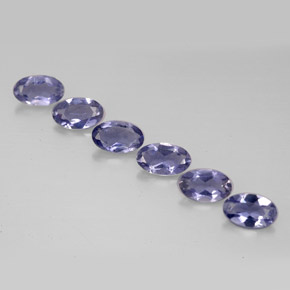 Iolite naturale blu da  ct, taglio ovale, VS