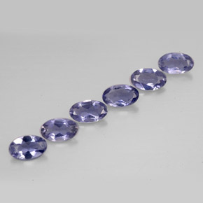 Iolite naturale blu da  ct, taglio ovale, VS