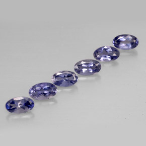 Iolite naturale blu da  ct, taglio ovale, VS