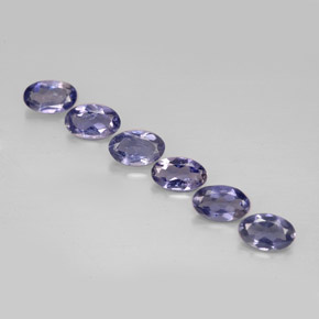 Iolite naturale blu da  ct, taglio ovale, VS