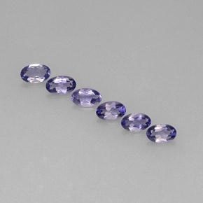 Iolite naturale blu da  ct, taglio ovale, VS