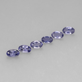 Iolite naturale blu da  ct, taglio ovale, VS