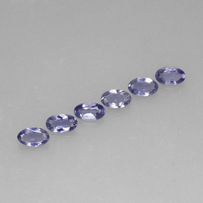 Iolite naturale blu da  ct, taglio ovale, VS