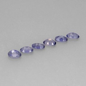 Iolite naturale blu da  ct, taglio ovale, VS