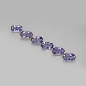 Iolite naturale blu da  ct, taglio ovale, VS