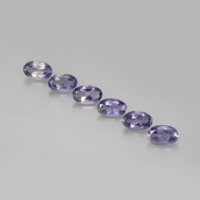 Iolite naturale blu da  ct, taglio ovale, VS