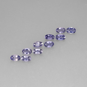 Iolite naturale blu da 1,93 ct, taglio ovale, VS