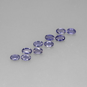 Iolite naturale blu da  ct, taglio ovale, VS