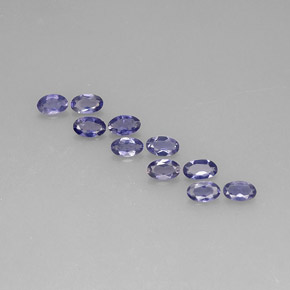Iolite naturale blu da  ct, taglio ovale, VS