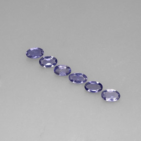 Iolite naturale blu da  ct, taglio ovale, VS