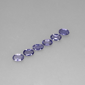 Iolite naturale blu da  ct, taglio ovale, VS