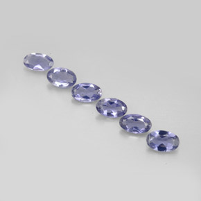 Iolite naturale blu da  ct, taglio ovale, VS