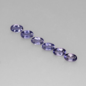 Iolite naturale blu da  ct, taglio ovale, VS