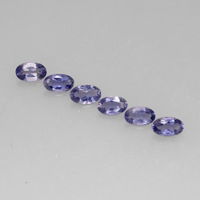 Iolite naturale blu da  ct, taglio ovale, VS