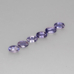Iolite naturale blu da  ct, taglio ovale, VS