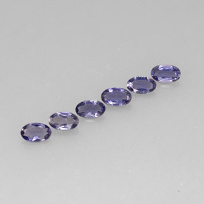 Iolite naturale blu da  ct, taglio ovale, VS