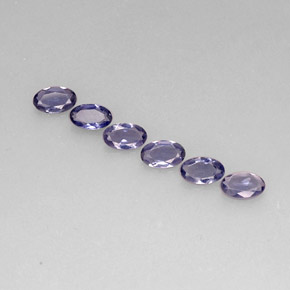 Iolite naturale blu da  ct, taglio ovale, VS