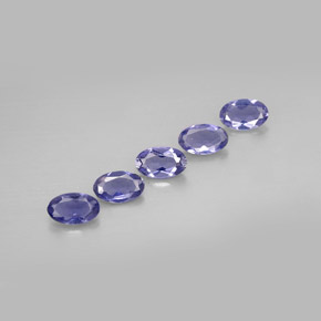 Iolite naturale blu da  ct, taglio ovale, VS