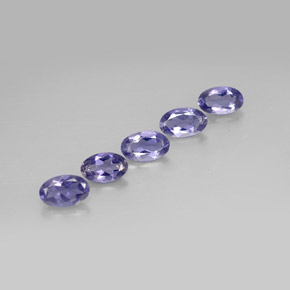 Iolite naturale blu da  ct, taglio ovale, VS