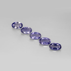 Iolite naturale blu da  ct, taglio ovale, VS