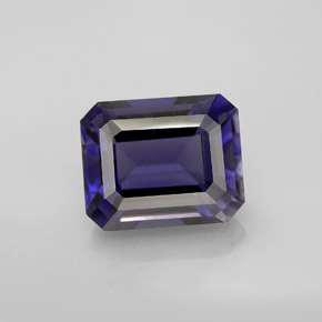 Iolite Viola Blu naturale da 4.20 ct, Taglio smeraldo, VVS-VS