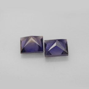 Iolite naturale blu da  ct, quadrato, VS