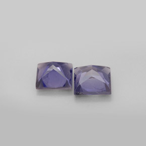 Iolite naturale blu da  ct, quadrato, VS