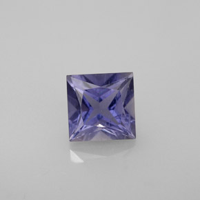 Iolite naturale blu da 1,11 ct, quadrato, VS