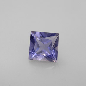 Iolite naturale blu da 1,11 ct, quadrato, VS