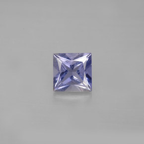 Iolite naturale blu da 0,88 ct, quadrato, VS