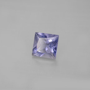 Iolite naturale blu da 0,88 ct, quadrato, VS