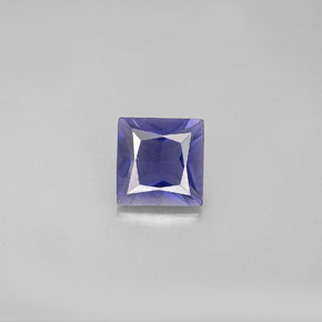Iolite naturale blu da 0,89 ct, quadrato, VS