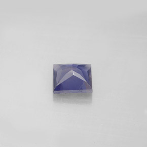 Iolite naturale blu da 0,89 ct, quadrato, VS
