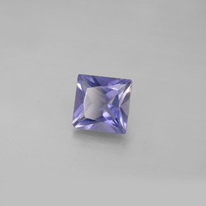 Iolite naturale blu da 0,86 ct, quadrato, VS