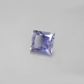 Iolite naturale blu da 0,82 ct, quadrato, VS