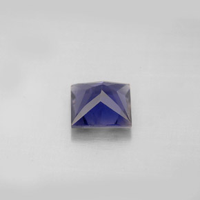 Iolite naturale blu da 1,20 ct, quadrato, VS