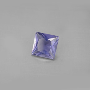 Iolite Viola Blu naturale da 0.79 ct, Quadrato, VS