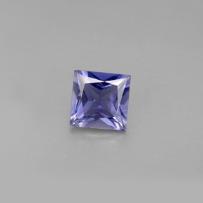 Iolite naturale blu da 0,94 ct, quadrato, VS