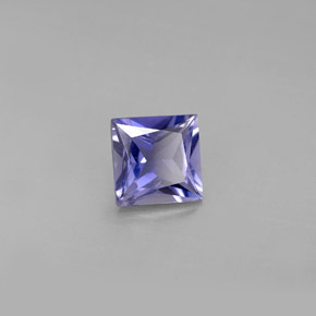 Iolite naturale blu da 0,94 ct, quadrato, VS