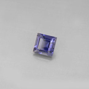 Iolite Viola Blu naturale da 0.69 ct, Quadrato, VS