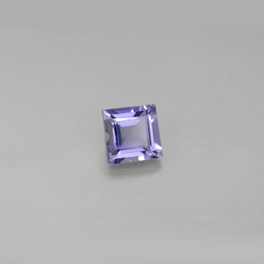 Iolite naturale blu da 0,55 ct, quadrato, VS