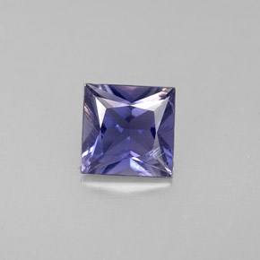 Iolite naturale blu da 0,78 ct, quadrato, VS