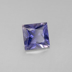 Iolite naturale blu da 0,78 ct, quadrato, VS