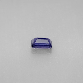 Iolite naturale blu da 0,33 ct, taglio smeraldo, VS