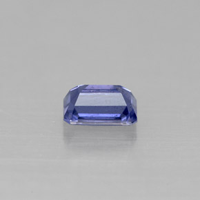 Iolite naturale blu da 0,58 ct, taglio smeraldo, VS-SI